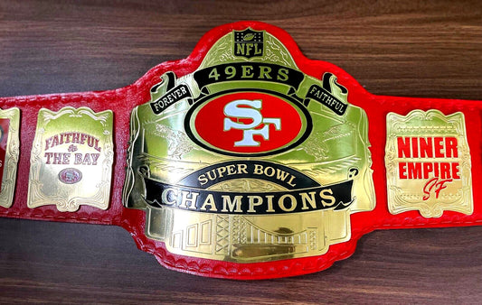 San Francisco SF 49ers Super Bowl Championship Belt  Brass ADULT