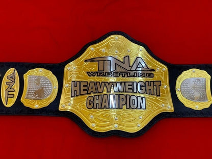 TNA World Heavyweight Championship Replica Title Belt 4mm Zinc Brass Adult Size