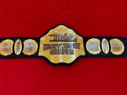 TNA World Heavyweight Championship Replica Title Belt 4mm Zinc Brass Adult Size