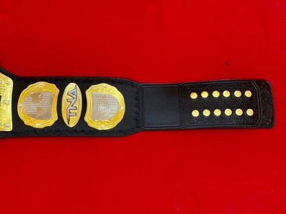 TNA World Heavyweight Championship Replica Title Belt 4mm Zinc Brass Adult Size