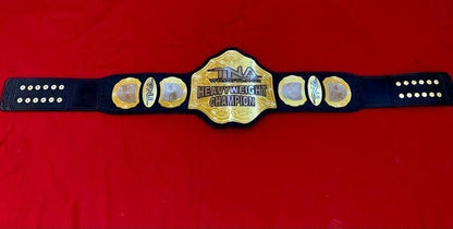 TNA World Heavyweight Championship Replica Title Belt 4mm Zinc Brass Adult Size