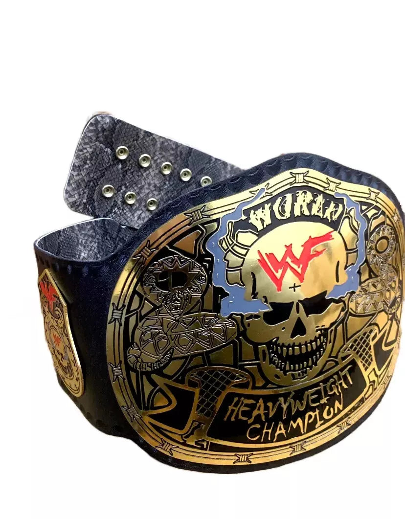 SMOKING SKULL STONE COLD WORLD HEAVYWEIGHT CHAMPIONSHIP TITLE Replica Belt Adult