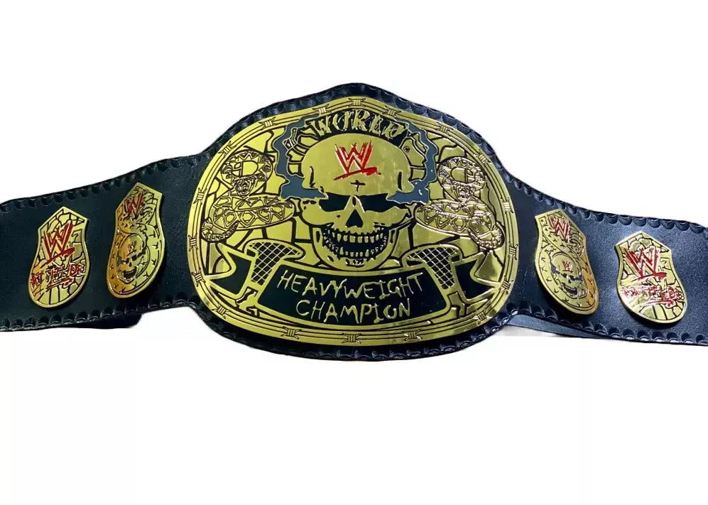 SMOKING SKULL STONE COLD WORLD HEAVYWEIGHT CHAMPIONSHIP TITLE Replica Belt Adult