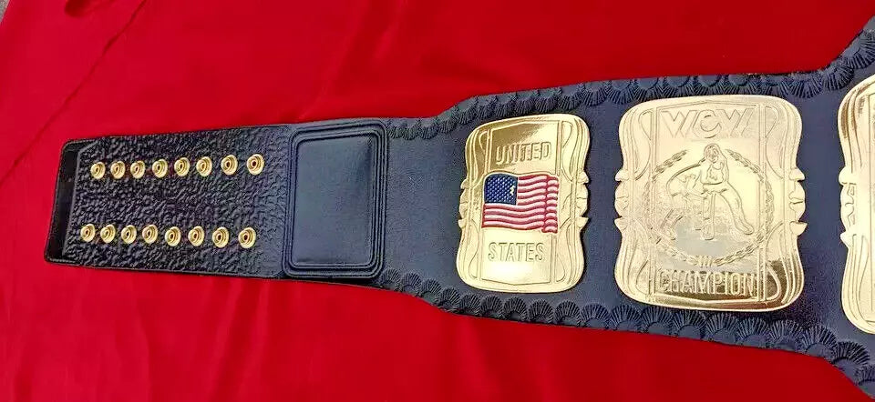 UNITED STATES HEAVYWEIGHT Championship Title Replica Belt 2mm Brass Adult Size