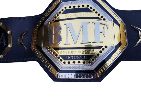 UFC BMF Replica Title Belt Championship Adult Size Brass 2MM Original Leather