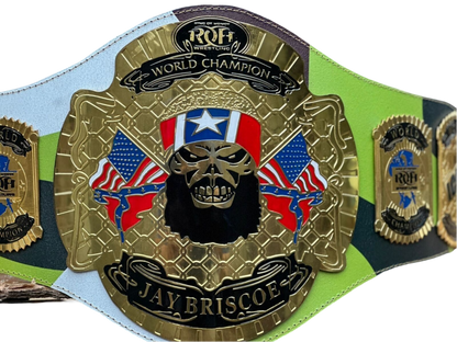 Jay Briscoe ROH world Heavyweight Championship Wrestling Title Belt