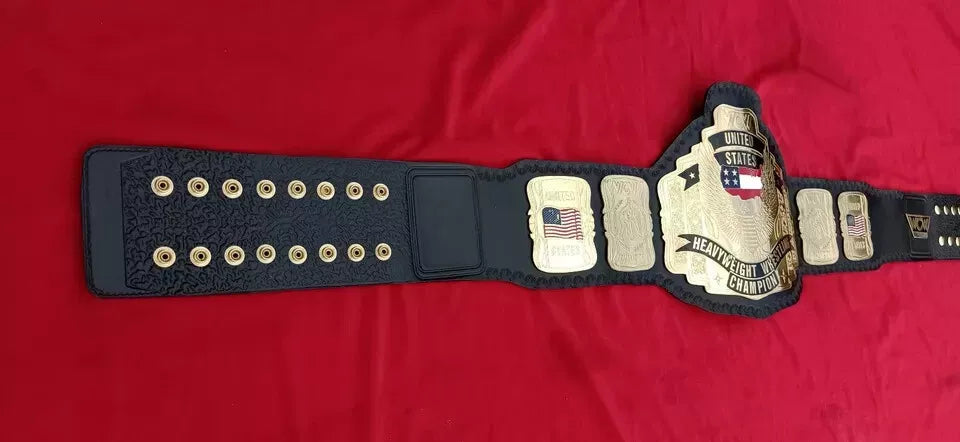 UNITED STATES HEAVYWEIGHT Championship Title Replica Belt 2mm Brass Adult Size