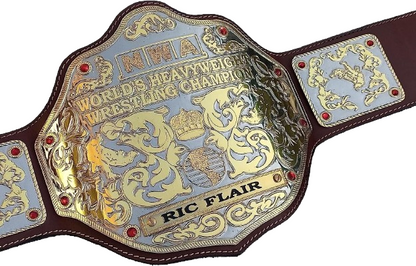 NWA Big Gold Dual Plated World Heavyweight Championship  Belt