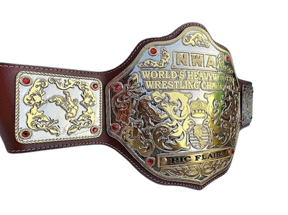 NWA Big Gold Dual Plated World Heavyweight Championship  Belt