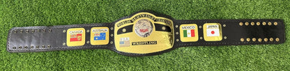 NWA Domed Globe World Heavyweight Wrestling Championship Belt