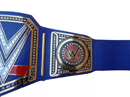 NEW Universal Championship Replica Title Belt Blue Brass