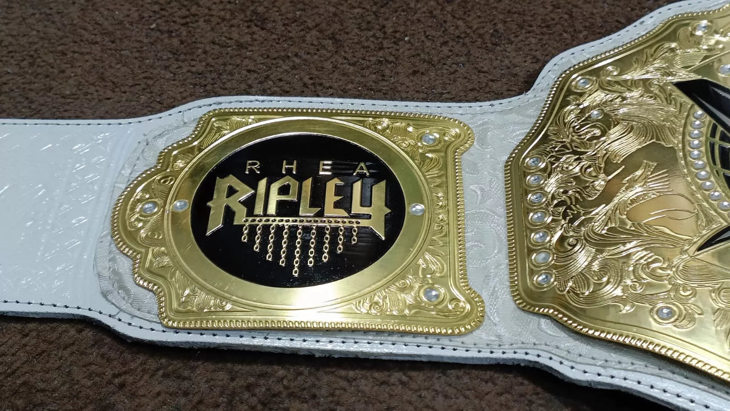 Women World Heavyweight Rhea Championship Belt Wrestling Replica 2mm Brass