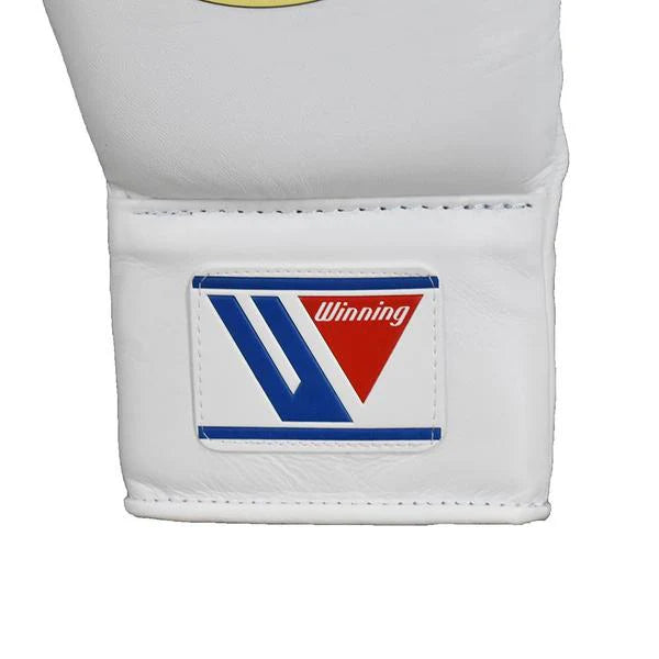 WINNING LACE-UP BOXING GLOVES - WHITE