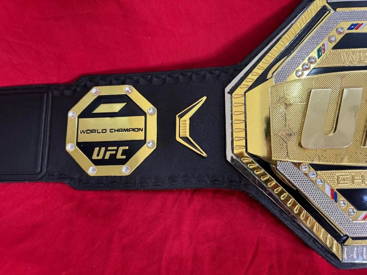 UFC Legacy Championship Title Belt 2mm Brass Gold Adult Size Replica Belt